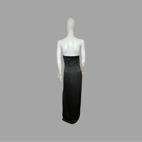LUXEDRESS- HIGH SLIT RUCHED STRAPLESS MAXI DRESS- NWT - Picture 6 of 7